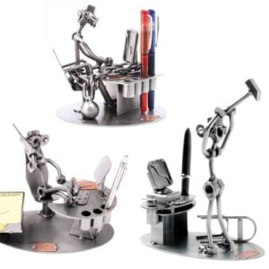 Håndlavede metalfigurer med ethvert fagtema